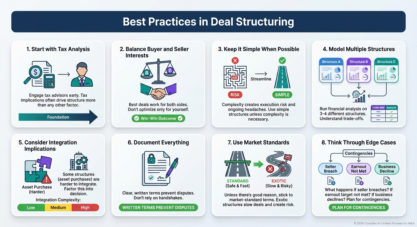 Best Practices in Deal Structuring - Visual Overview