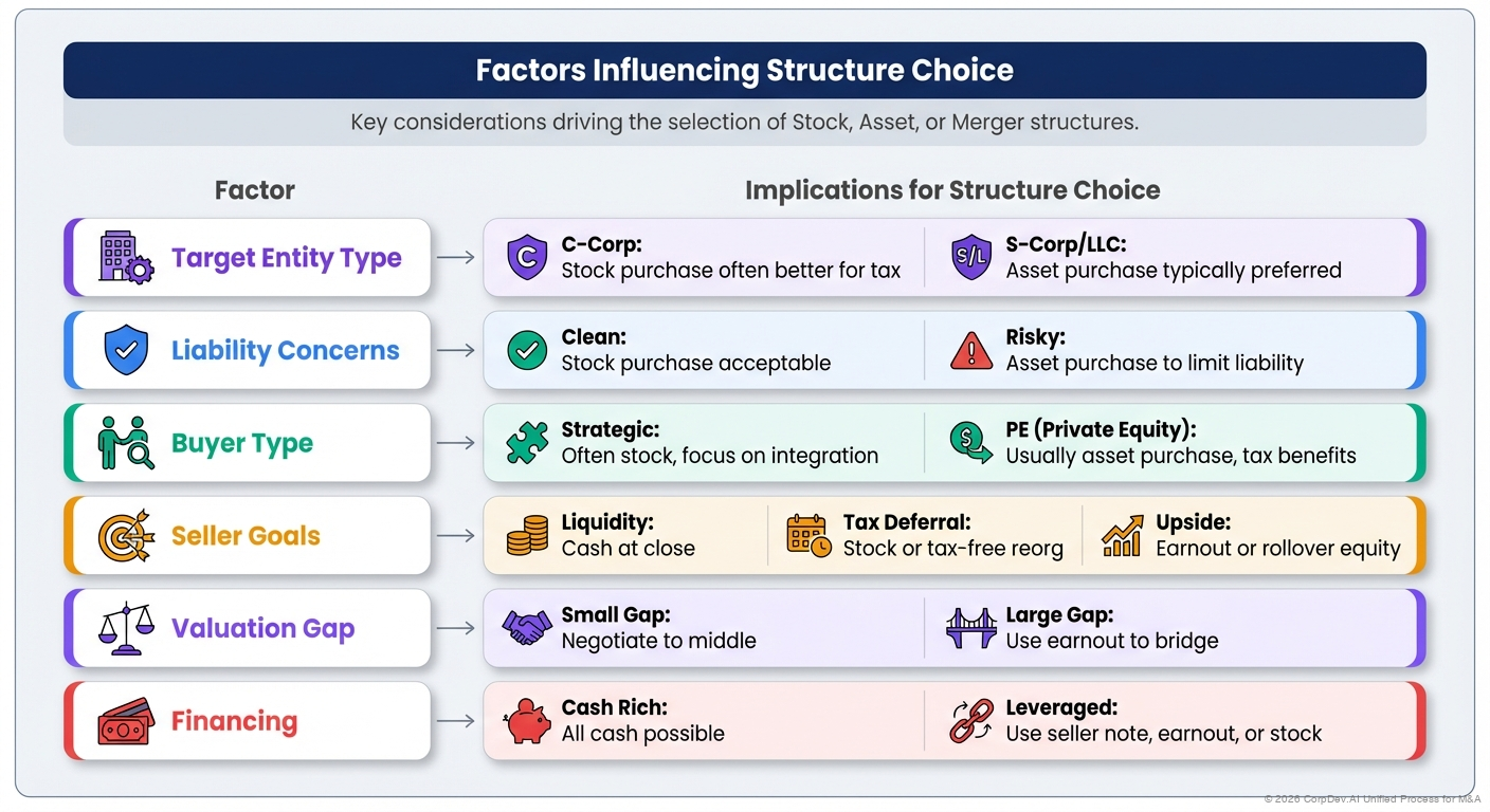 Factors Influencing Structure Choice - Visual Overview