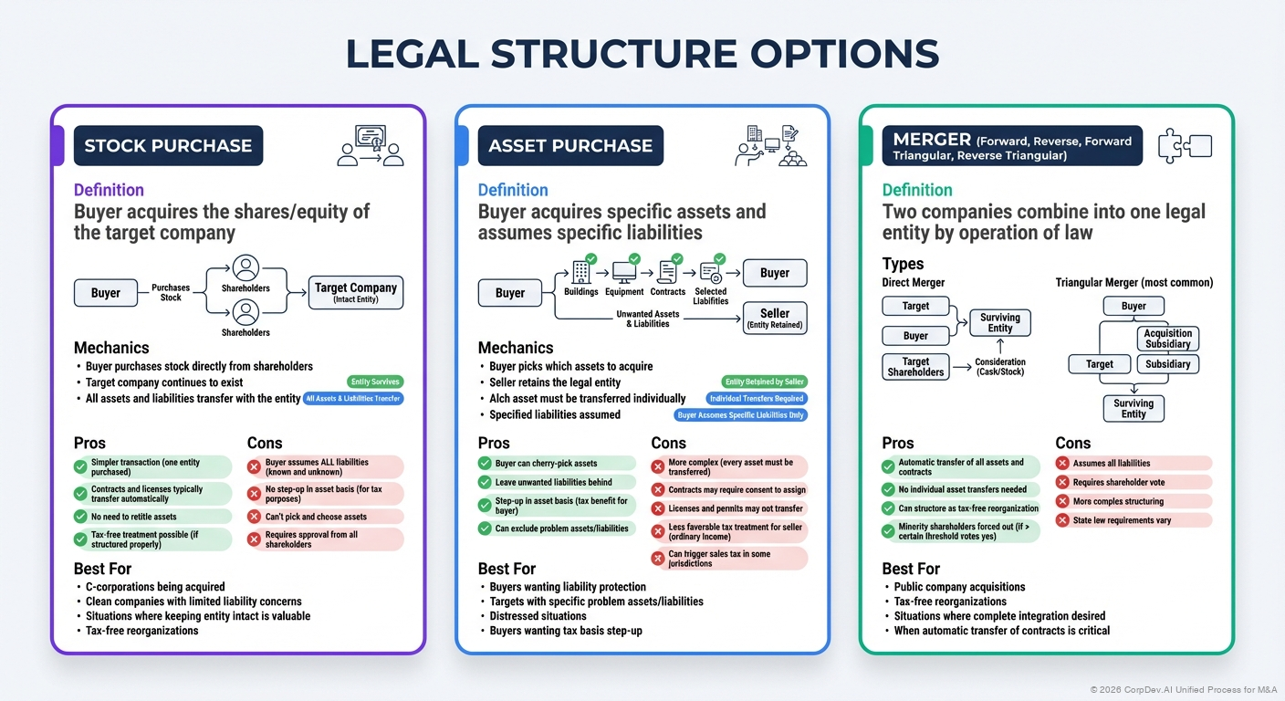 Legal Structure Options - Visual Overview