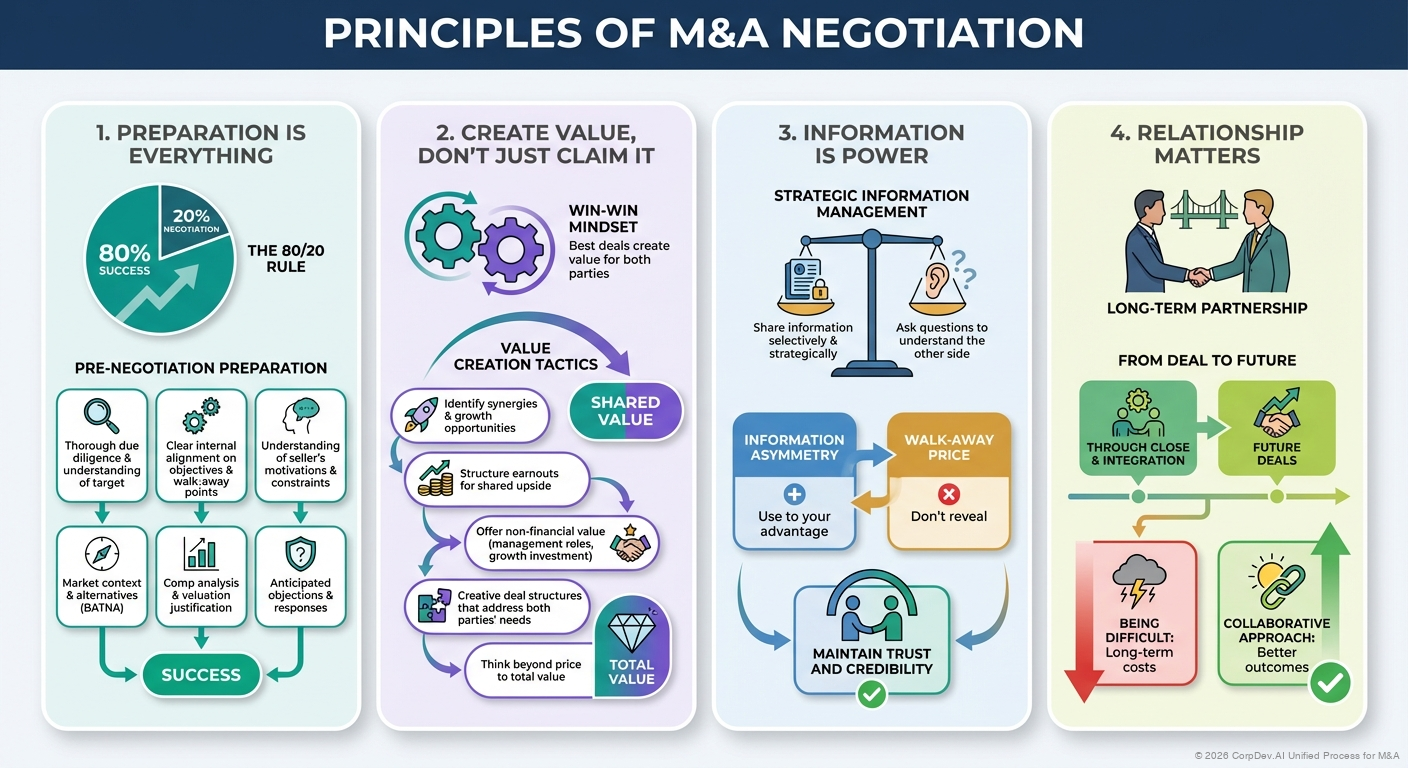 Principles of M&A Negotiation - Visual Overview